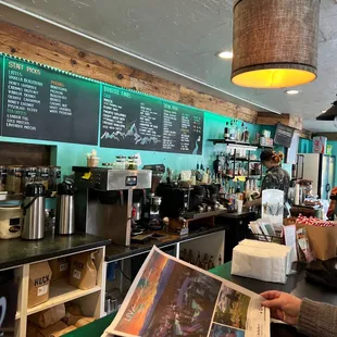 View from the counter.