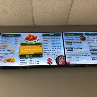 Menu board