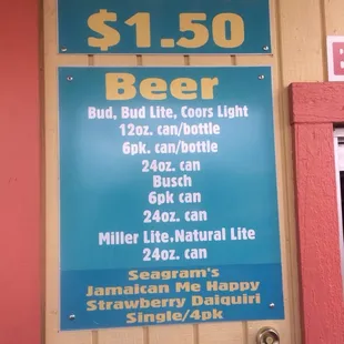a sign for a beer shop