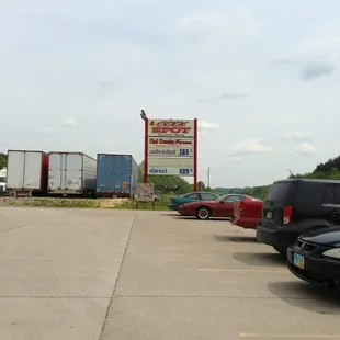 cars parked in a lot