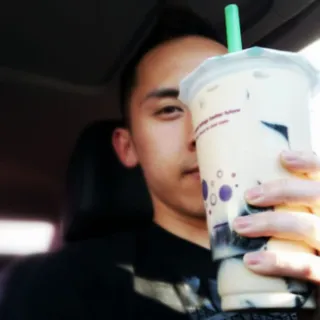 Grass Jelly Roasted Milk Tea