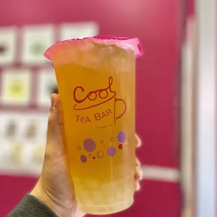 Kumquat Green Tea w/ Aloe Jelly