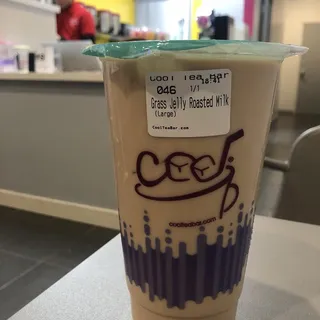 Grass Jelly Roasted Milk Tea