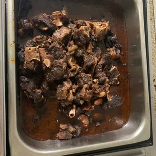 Oxtails always ready but always go quick One of their top selling menu items