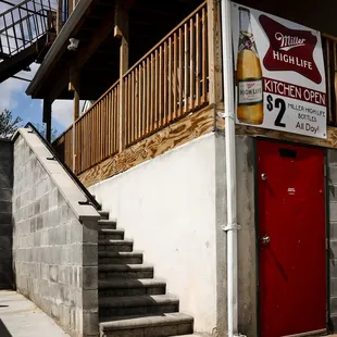 Parking lot entrance