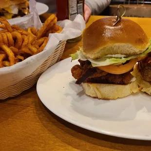 Slides and curly fries