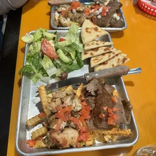 Meat lovers dinner plate