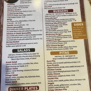 sushi and sashimi, menu