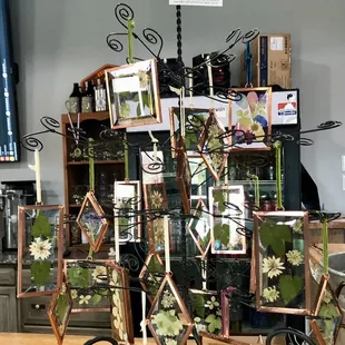 Beautiful artwork- glass ornaments.