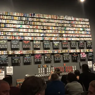 The beer wall is impressive!