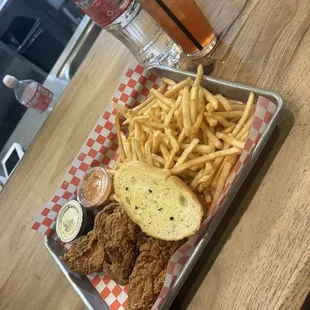 chicken wings and fried chicken, food