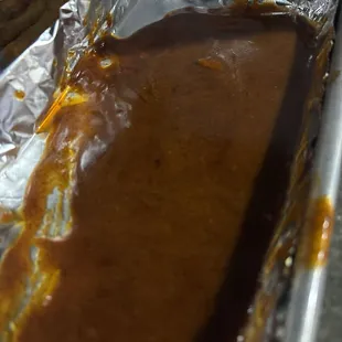 Leftover sauce from wings