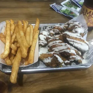 Spicy Garlic Romano Ranch Traditional Wings --They're so good, I may name first child that.