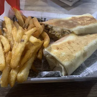 Bbq, bacon cheddar wrap