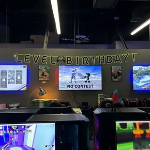 Some of the party decorations.