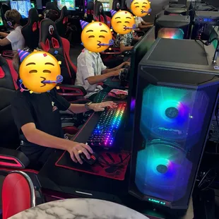 Cooper arena with kids.