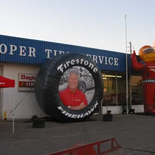 Cooper Tire during Mario Andretti''s visit.