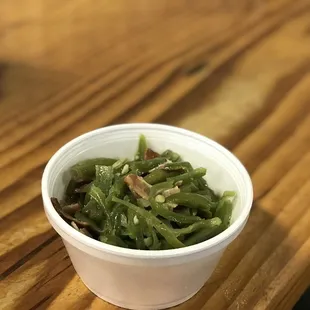 Green Beans with Bacon Bits
