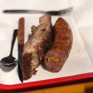 Rib and Sausage