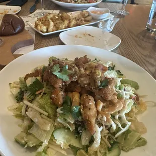 Crispy Asian Sesame Chicken salad