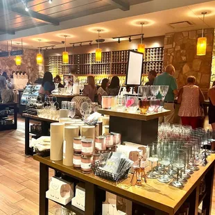 Entrance wine tasting area