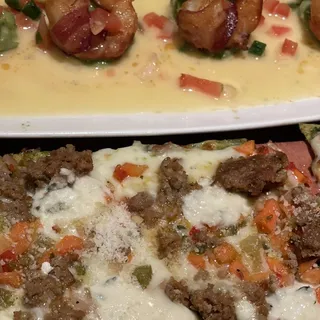 Italian Sausage & Whipped Burrata Flatbread