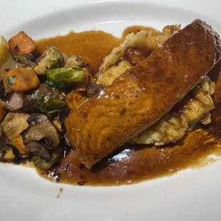 Bourbon Soy Ginger Glazed Atlantic Salmon (Delicious!)