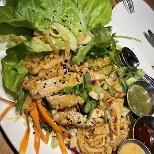 Thai Chicken Lettuce Wraps