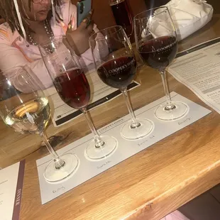 Wine tasting flight