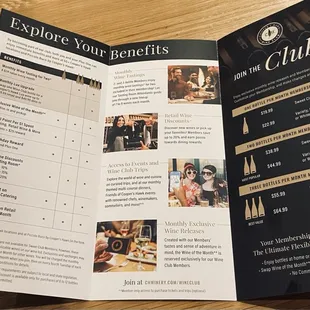 The wine club membership