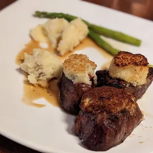  steak and mashed potatoes