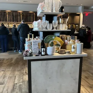 Shopping in the middle of wine tasting