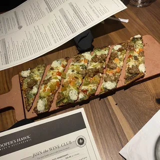 Italian Sausage & Whipped Burrata Flatbread