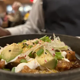 Pork Belly appetizer--they paired it with avocado; that was strange combination but I really liked it!