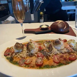 Baked Parmesan Shrimp Scampi