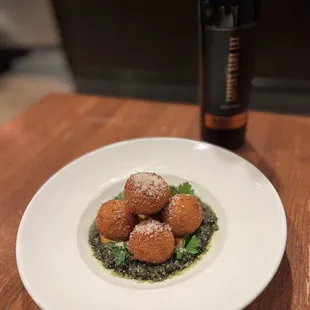 Four cheese arancini