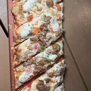 Italian Sausage & Whipped Burrata Flatbread