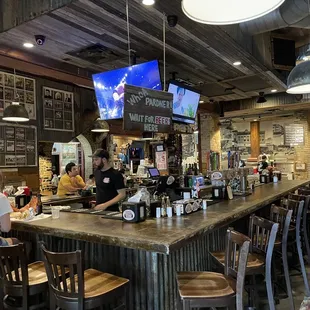 ows customers sitting at the bar