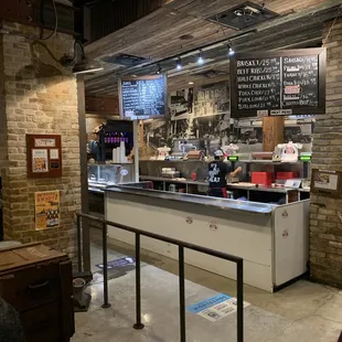 The food area