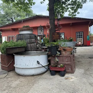 outside