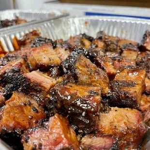 ribs in a foil pan