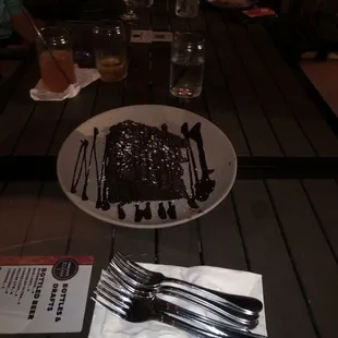 Tower chocolate cake yummy