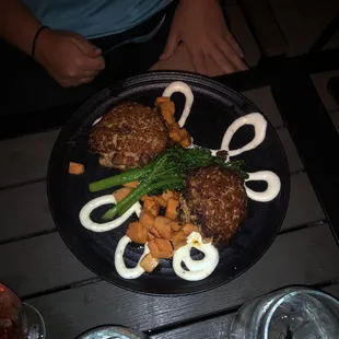 Crab cakes hot and tasty