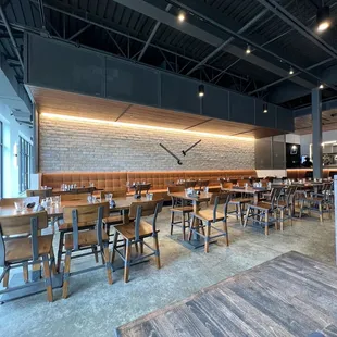 the interior of the restaurant