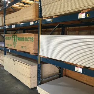 Great selection of lumber and building materials