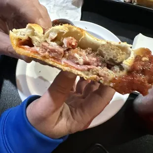 The Meatitarian calzone