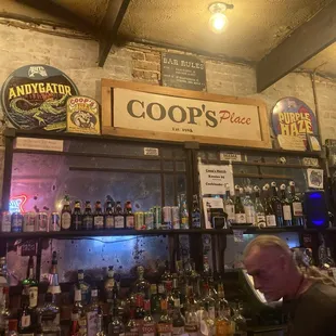 Bar with beer and alcohol selection