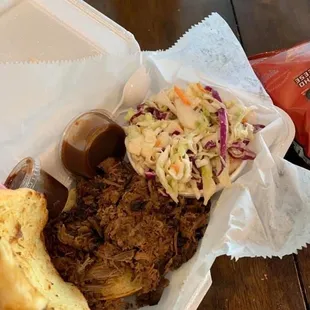 BBQ Sandwich with coleslaw