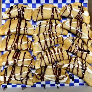 Dessert pierogies (Bavarian cream)