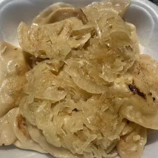 Bacon Sauerkraut Pierogies